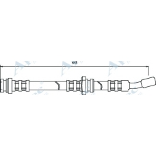 HOS3119 APEC Тормозной шланг