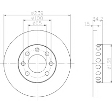 MDC1522 MINTEX Тормозной диск