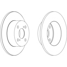 DDF1487-1 FERODO Тормозной диск