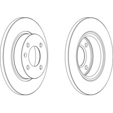 DDF1283-1 FERODO Тормозной диск