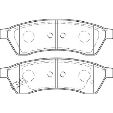 FD7479A NECTO Комплект тормозных колодок, дисковый тормоз
