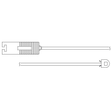 WS0150A KAWE Сигнализатор, износ тормозных колодок