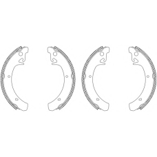 8DB 355 003-541 HELLA Комплект тормозных колодок