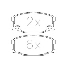 MDB2949 MINTEX Комплект тормозных колодок, дисковый тормоз