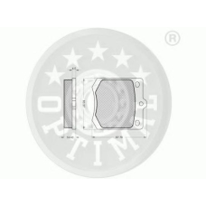 9133 OPTIMAL Комплект тормозных колодок, дисковый тормоз