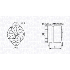 063534681240 MAGNETI MARELLI Генератор