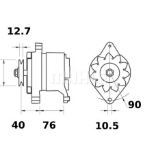 MG 583 MAHLE Генератор