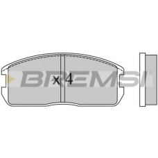 BP2270 BREMSI Комплект тормозных колодок, дисковый тормоз