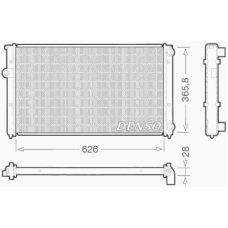 DRM32027 DENSO Радиатор, охлаждение двигателя
