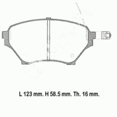 IBD-1317 IPS Parts Комплект тормозных колодок, дисковый тормоз