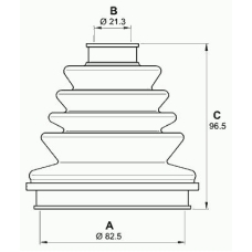 SJK7161.00 OPEN PARTS Комплект пылника, приводной вал
