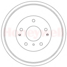 329309B BENDIX Тормозной барабан
