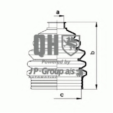 1243602319 Jp Group Комплект пылника, приводной вал