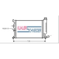 0700161 KUHLER SCHNEIDER Радиатор, охлаждение двигател