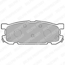 LP1762 DELPHI Комплект тормозных колодок, дисковый тормоз