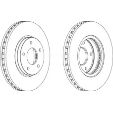 DDF1069-1 FERODO Тормозной диск