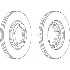 DDF1822-1 FERODO Тормозной диск