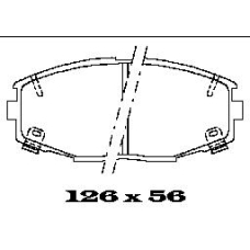 BL1308A2 FTE Комплект тормозных колодок, дисковый тормоз