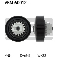 VKM 60012 SKF Натяжной ролик, поликлиновой  ремень