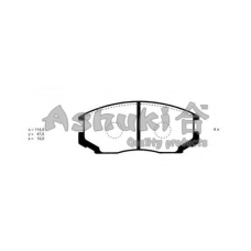 C003-04J ASHUKI Комплект тормозных колодок, дисковый тормоз
