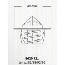 8620 1282 TRISCAN Термостат, охлаждающая жидкость