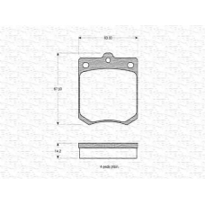 363702160630 MAGNETI MARELLI Комплект тормозных колодок, дисковый тормоз