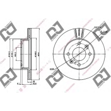 BD1277 DJ PARTS Тормозной диск