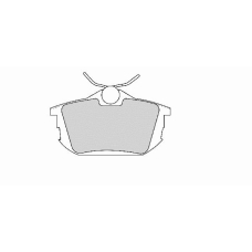 FD6791A NECTO Комплект тормозных колодок, дисковый тормоз