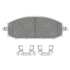 SP 332 PR SCT Комплект тормозных колодок, дисковый тормоз