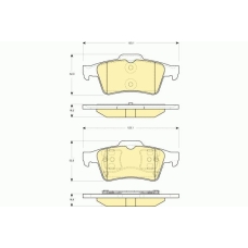 6132922 GIRLING Комплект тормозных колодок, дисковый тормоз