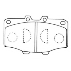AKD-1002 ASVA Комплект тормозных колодок, дисковый тормоз