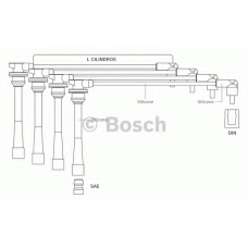 F 000 99C 118 BOSCH Комплект проводов зажигания