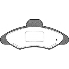 BPA0331.00 OPEN PARTS Комплект тормозных колодок, дисковый тормоз