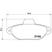 P 23 096 BREMBO Комплект тормозных колодок, дисковый тормоз