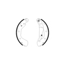 8DB 355 003-431 HELLA Комплект тормозных колодок